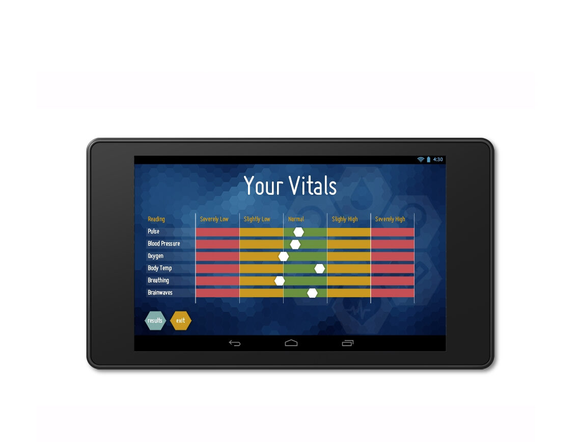 Bioscan Daily Vitals view