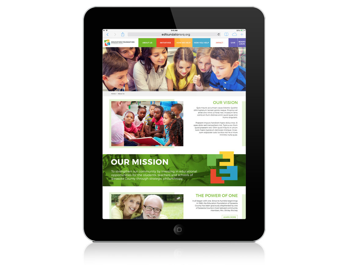 Education Foundation Website Mission