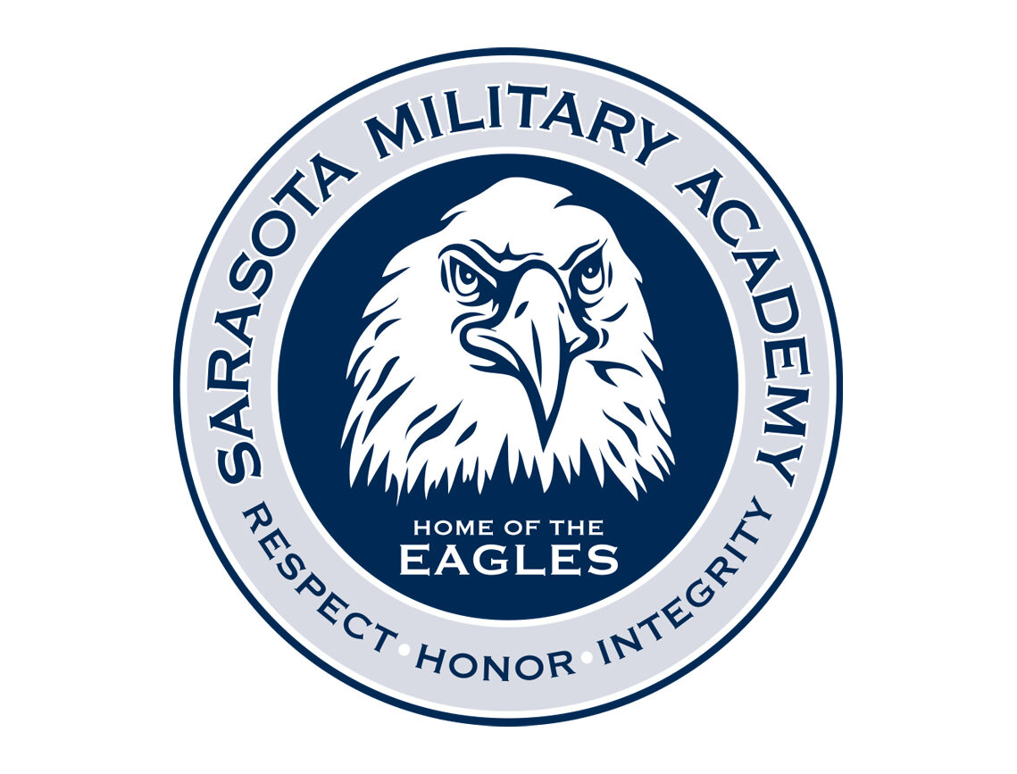 Sarasota Military Academy New Single Color Sport Team Logo