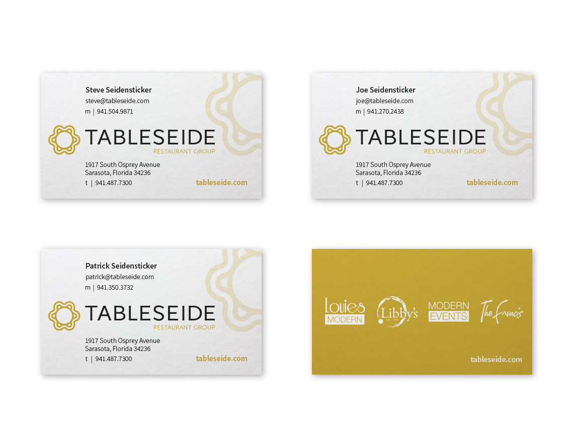 Tableseide Business Cards