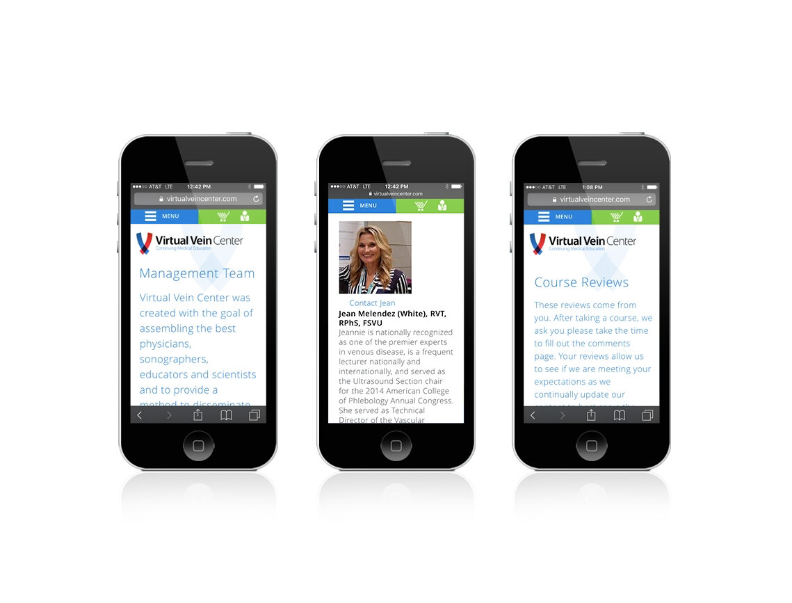 Virtual Vein Center Mobile Website 4