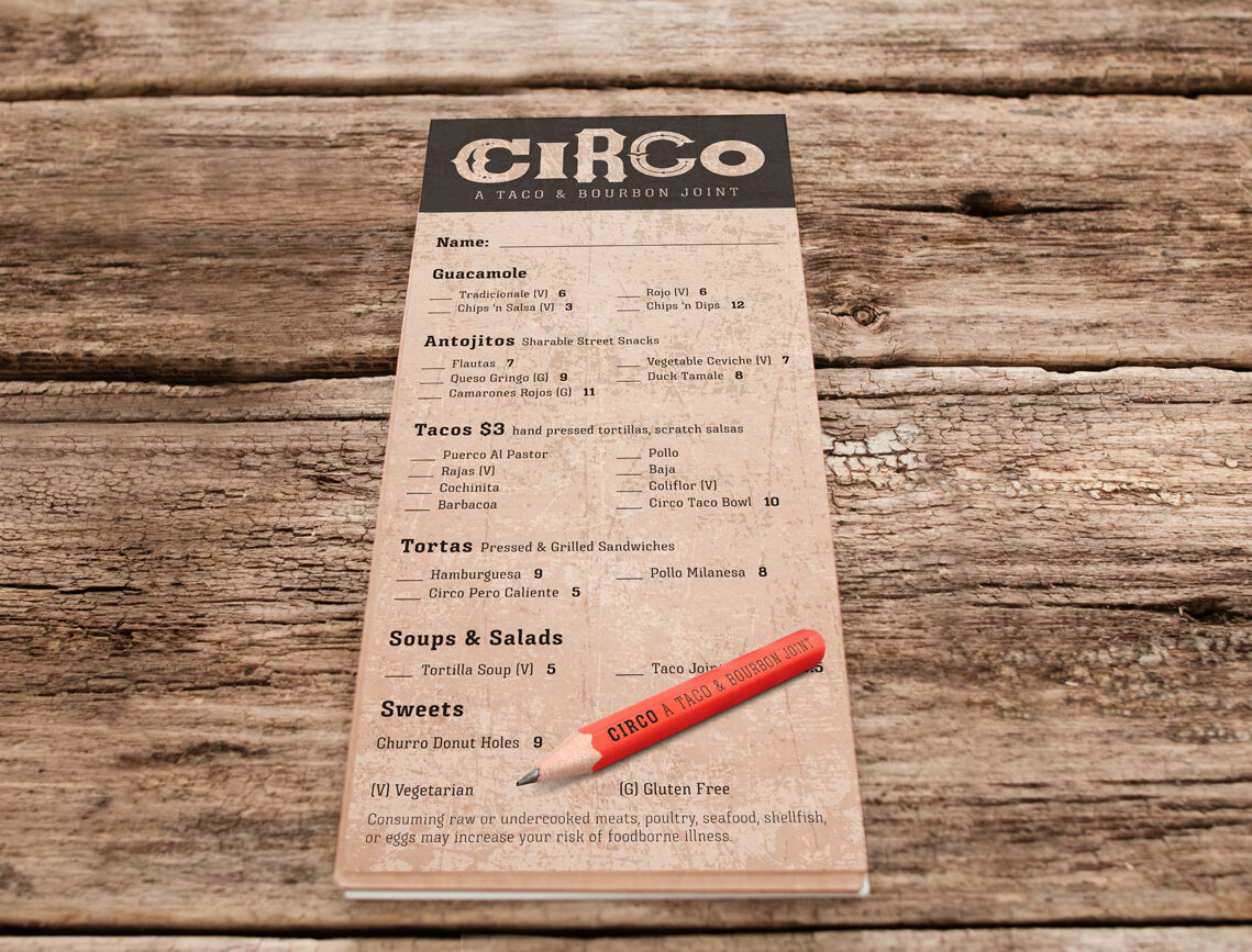 Circo Menu Pads