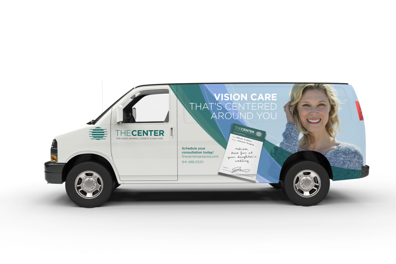 Center for Sight Van wrap